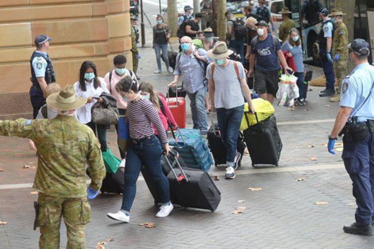 Returning travellers are being placed in a compulsory 14-day quarantine.