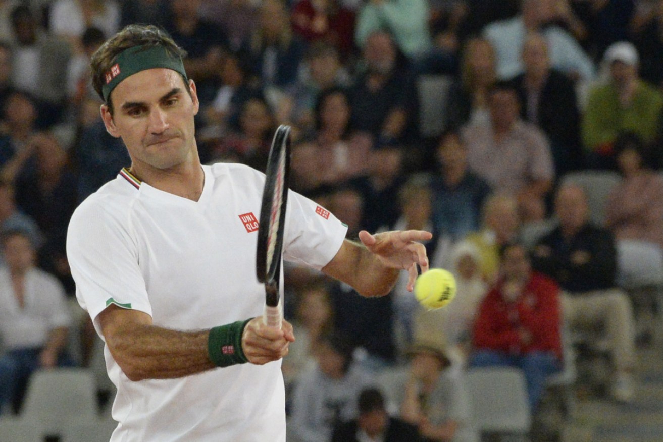 Roger Federer in action in South Africa in February.