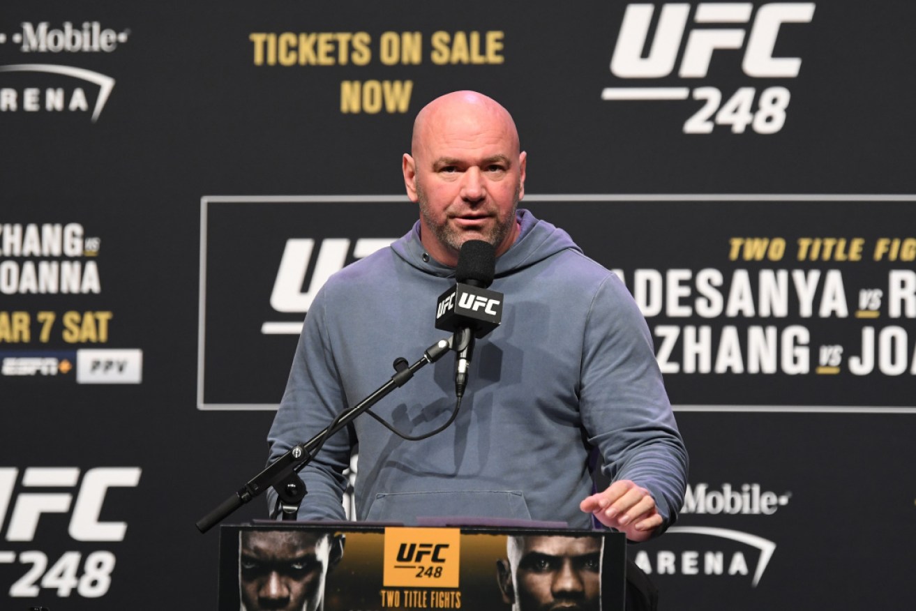 UFC president Dana White says he plans to host fights on a private island.