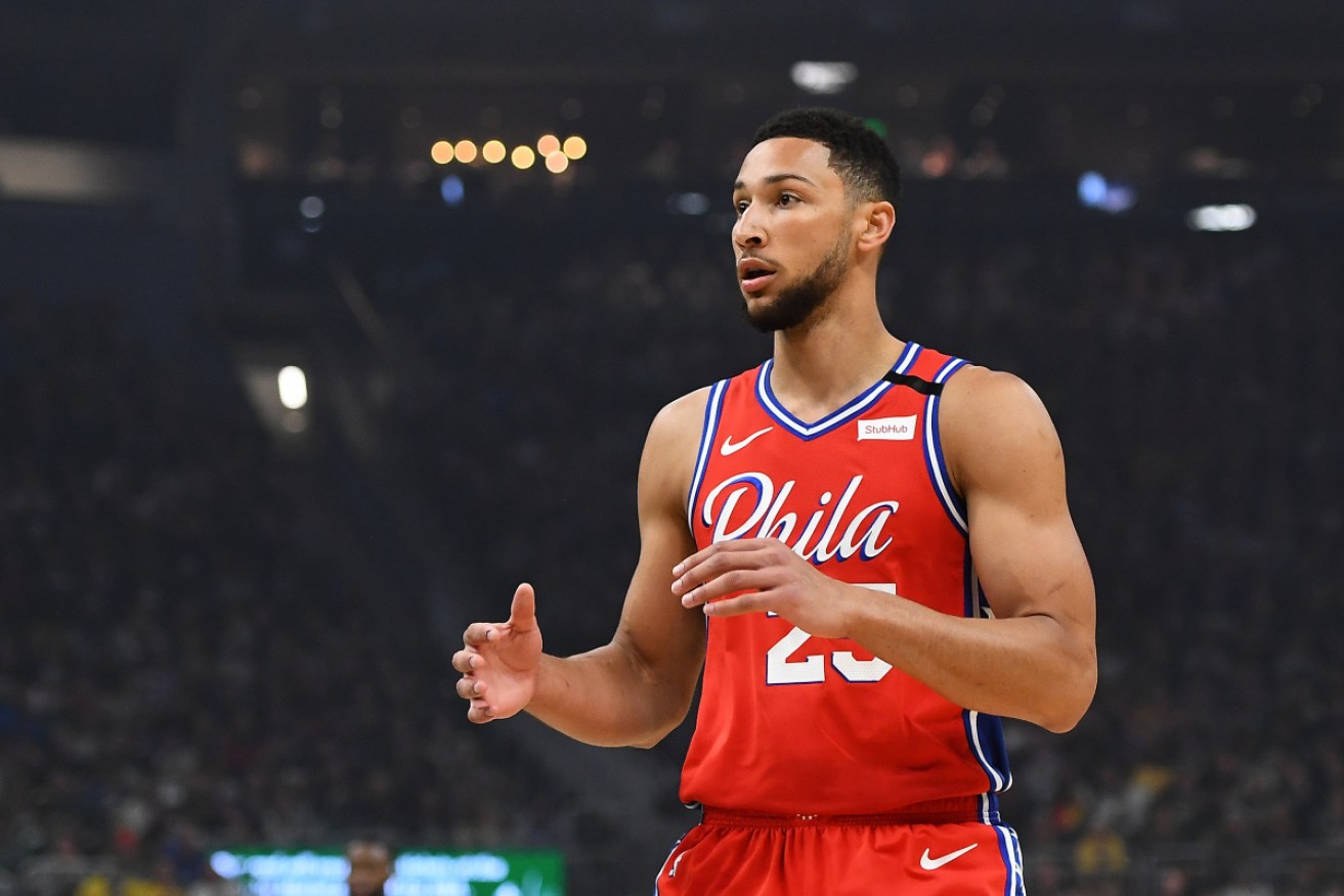 Ben Simmons has overcome a back injury as he gets ready for the NBA's return.