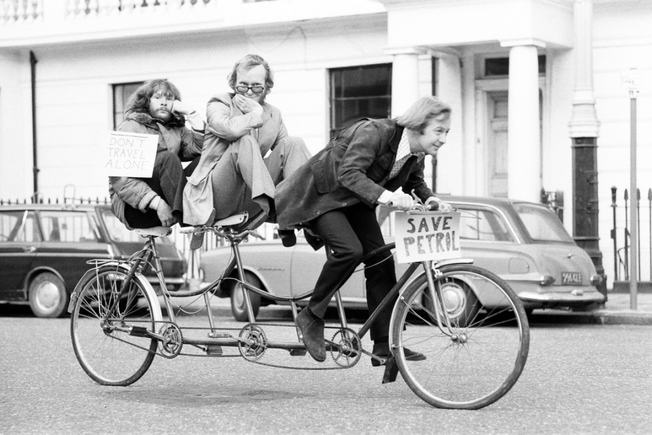 Bill Oddie, Graeme Garden and Tim Brooke-Taylor on <i>The Goodies</i>. 