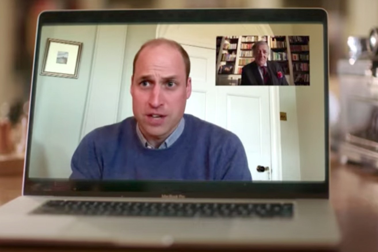 Prince William chats with Stephen Fry in the skit.