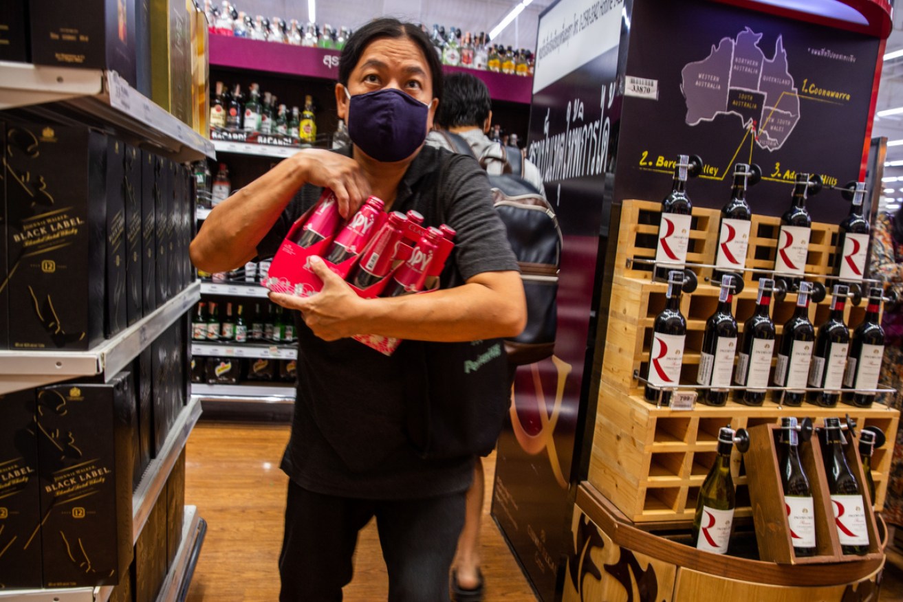 Thai authorities have banned alcohol sales for 10 days from April 10 in an attempt to stop social gatherings. 