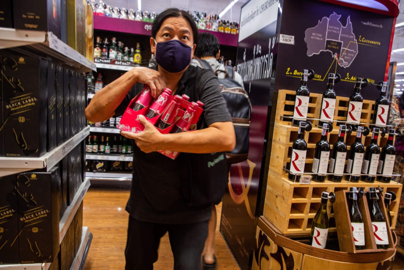 Thai authorities have banned alcohol sales for 10 days from April 10 in an attempt to stop social gatherings.