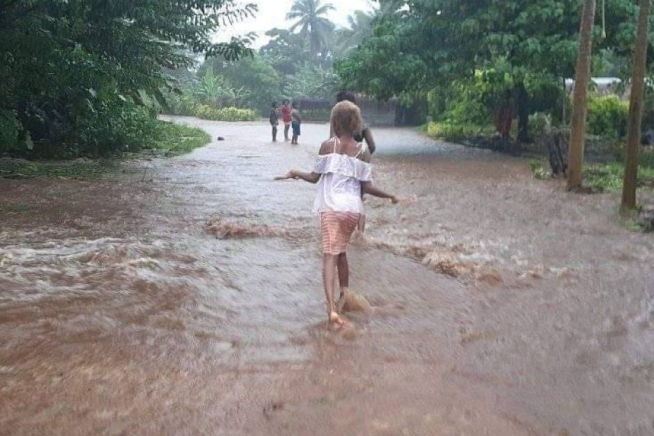 Some areas of Vanuatu have already experienced heavy rain and winds due to Cyclone Harold.