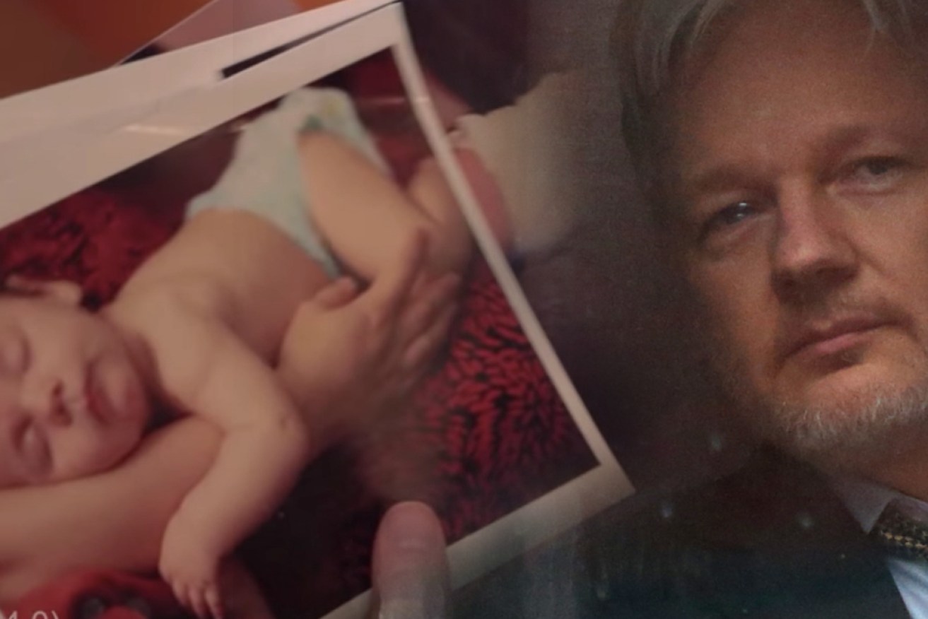 Julian Assange has has only pictures of his two children for comfort in his prison isolation.