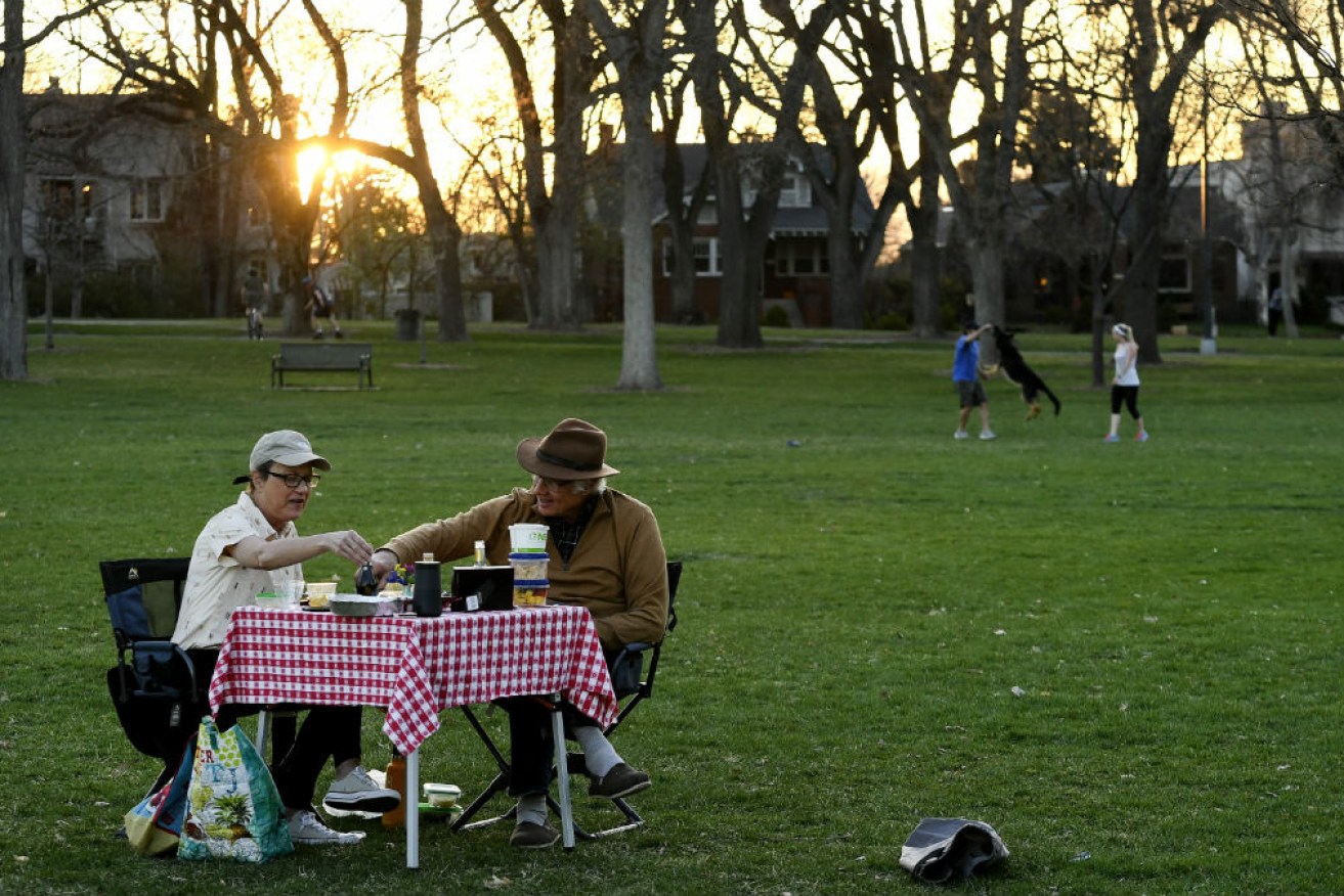 These people live in the same house, so in some states, this is a legal picnic now restrictions have been peeled back.