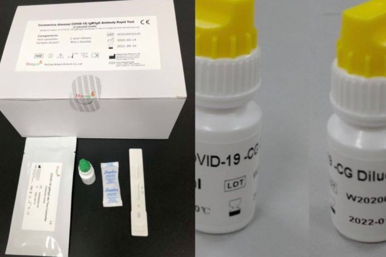Marketed online, DIY coronavirus tests are prohibited imports.