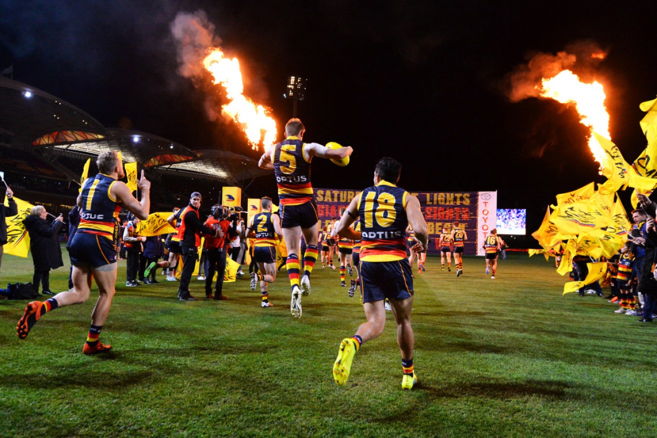 Police are investigating whether a group of unnamed Adelaide Crows players breached coronavirus rules during training.