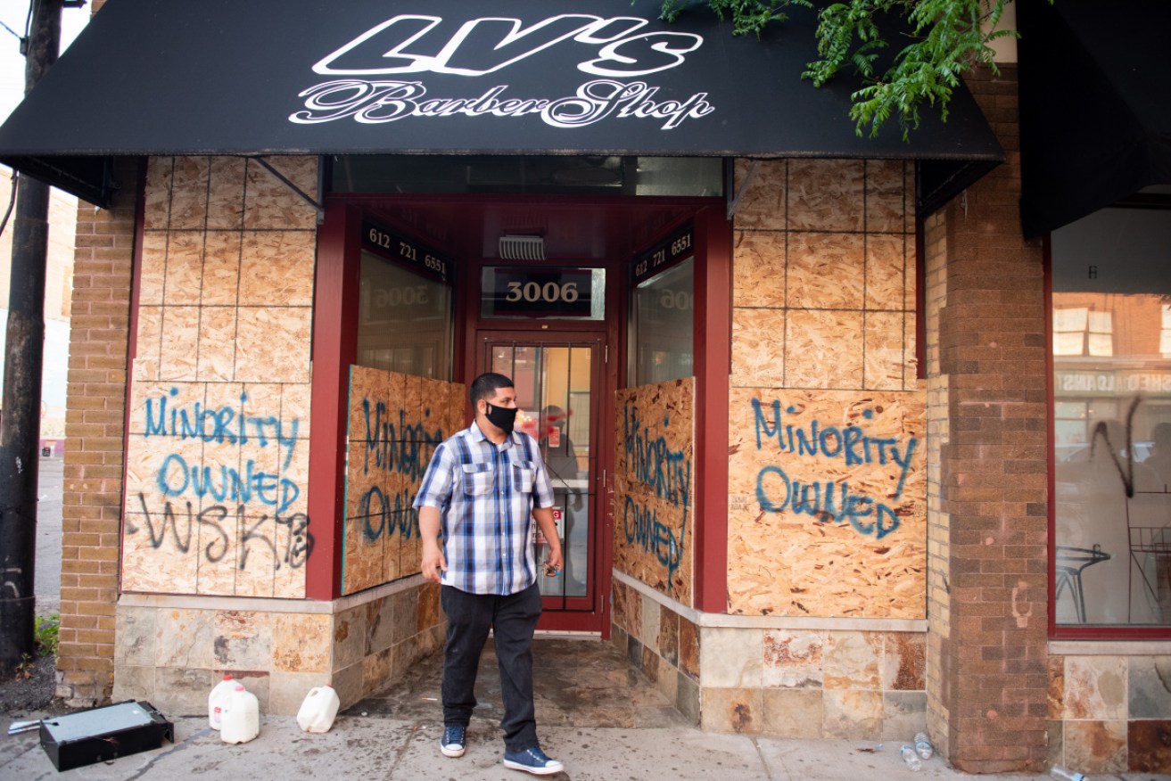 This Minneapolis business was targeted in the first night of riots.