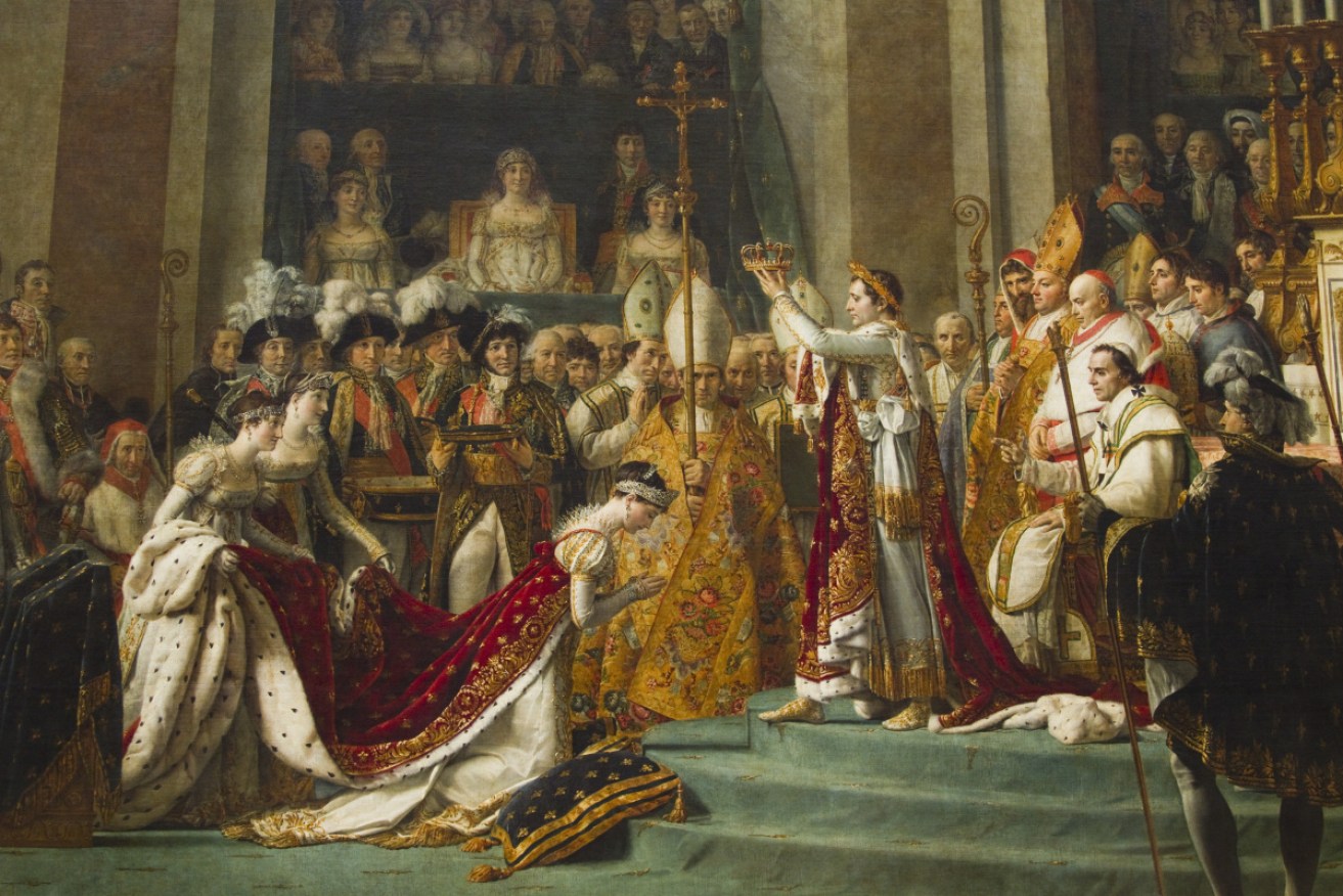 Napoleon Bonaparte proclaimed himself Emperor of France and his wife Empress.