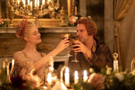 Move over, Daenerys. All hail new queen Elle Fanning in black comedy <I>The Great</I>