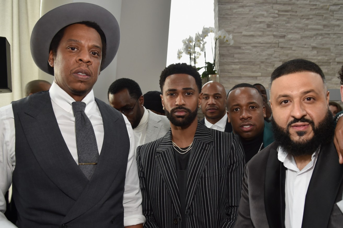 Roc Nation musicians Jay-Z, Big Sean, Yo Gotti and DJ Khaled in January 2018.