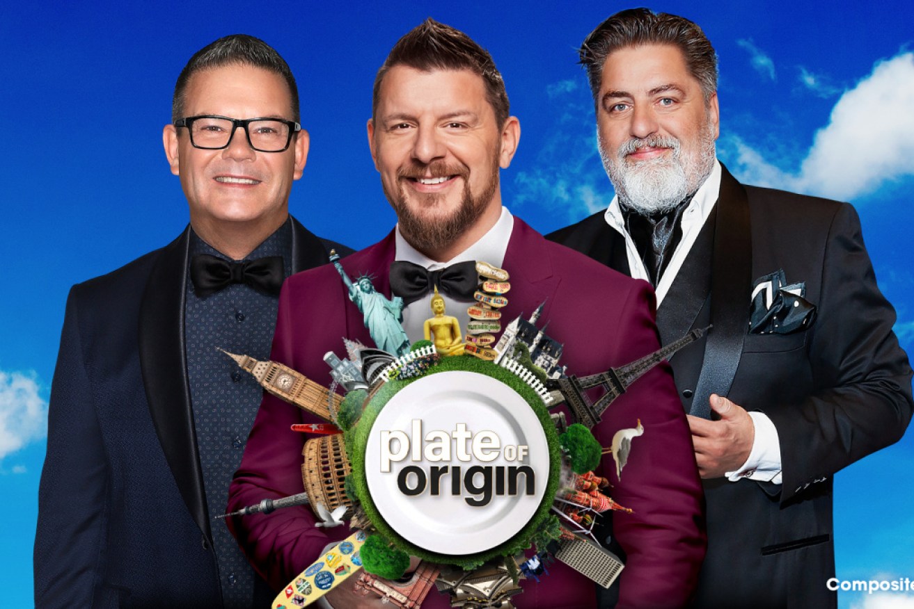 Seven's <i>Plate of Origin</i> brings together former judges from two of Aussie TV's biggest cooking shows. <i>Photo: Channel Seven</i>