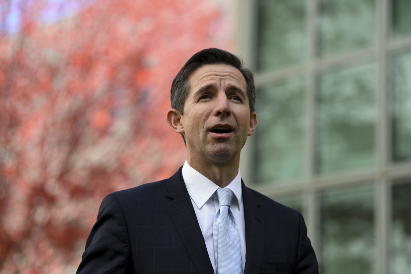 Finance Minister Simon Birmingham