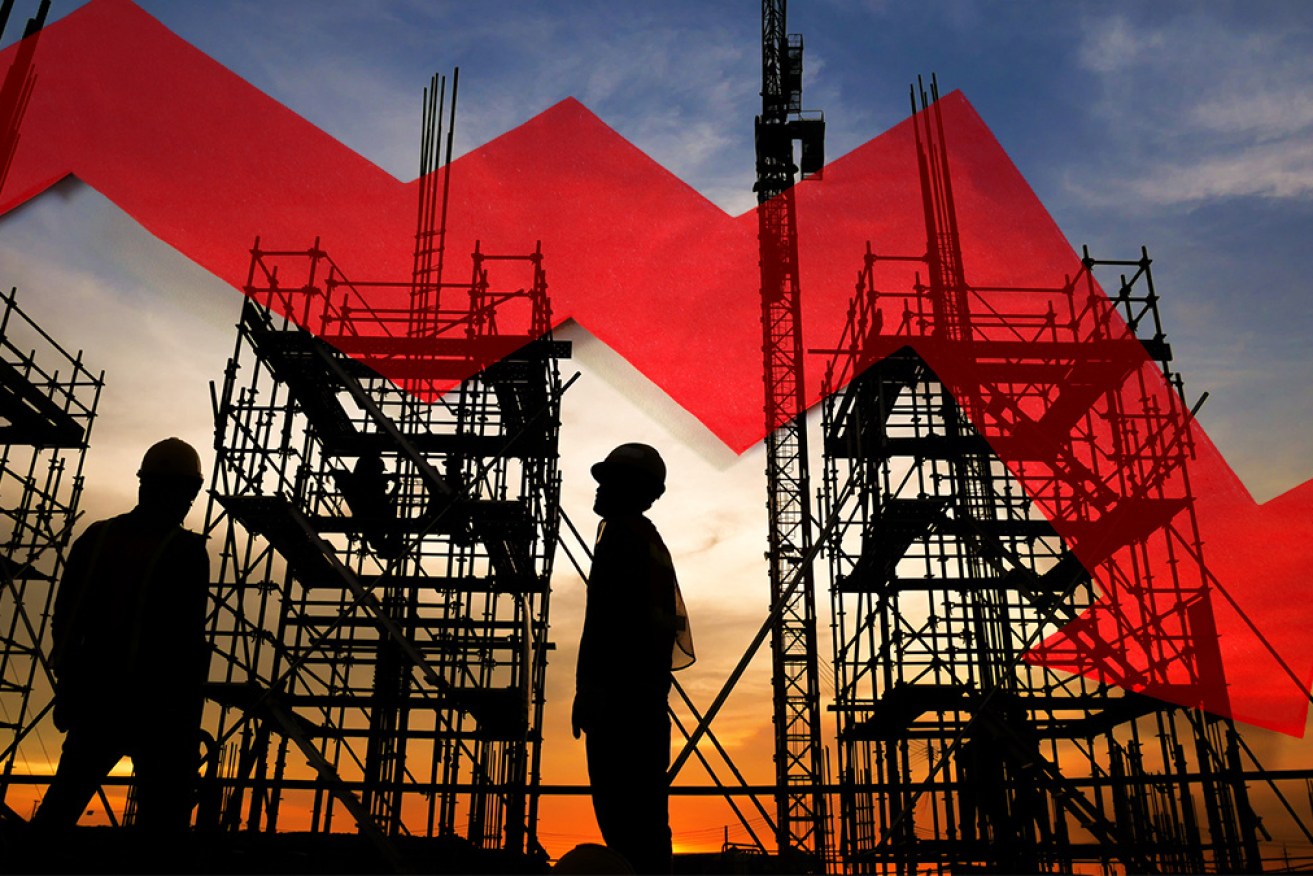 Construction activity has hit a record low in one index. 