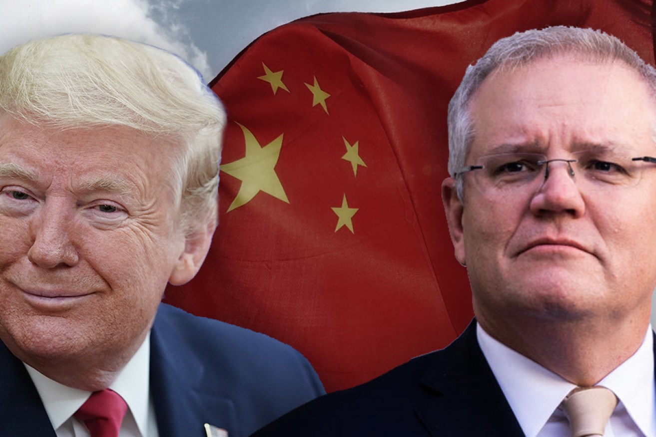 Has Donald Trump made a pawn of Australia in its campaign against China? Picture: TND