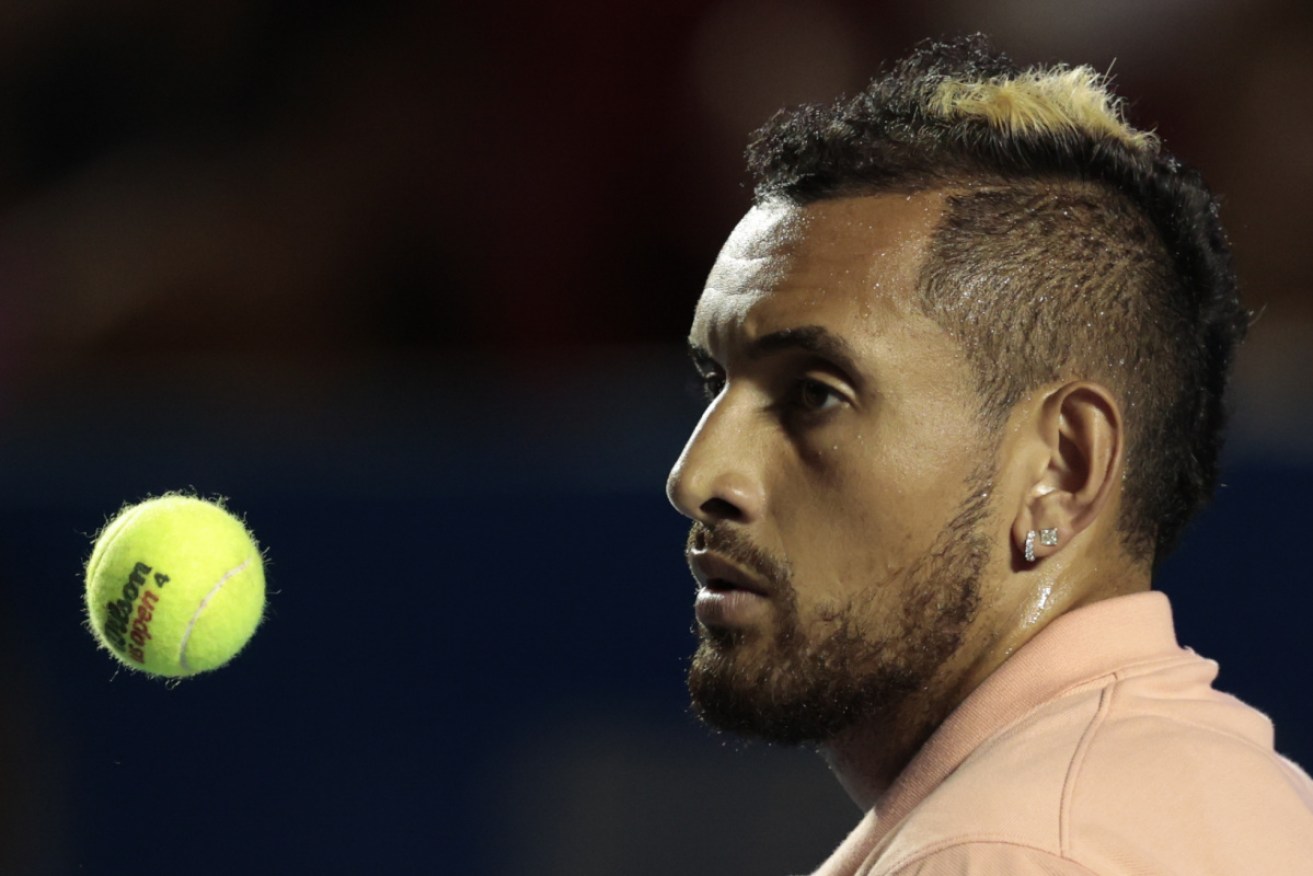 Nick Kyrgios at the Mexican Tennis Open in Acapulco on February 25. 