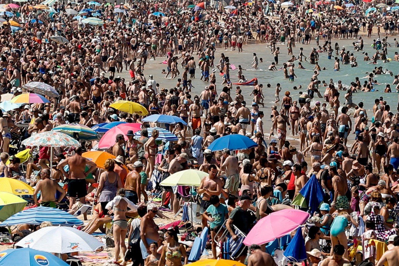We're unlikely to repeat this August 2018 image of San Sebastian’s La Concha beach, but the EU wants to help tourism. 