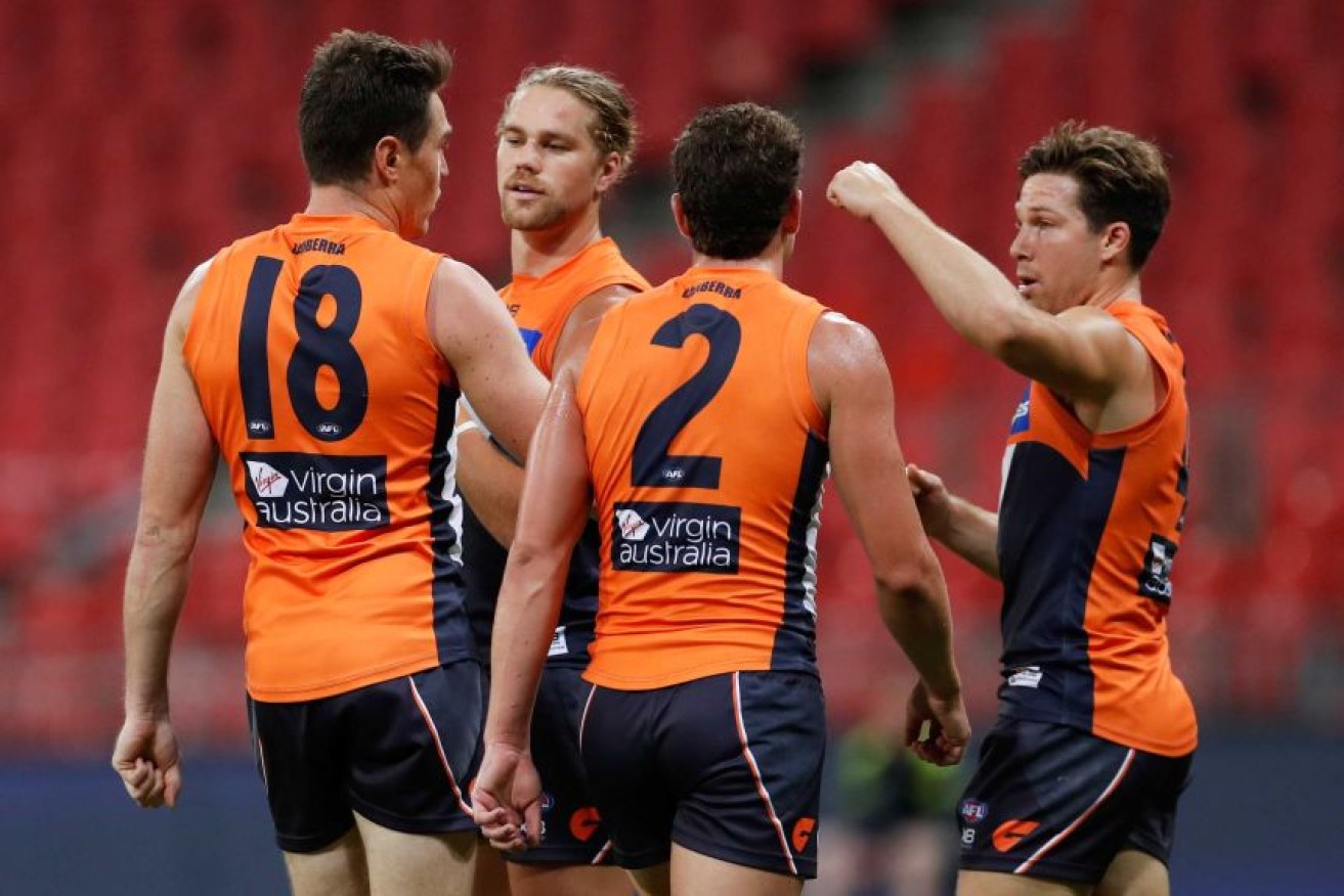A small number of corporate supporters could attend the Giants' game against North.