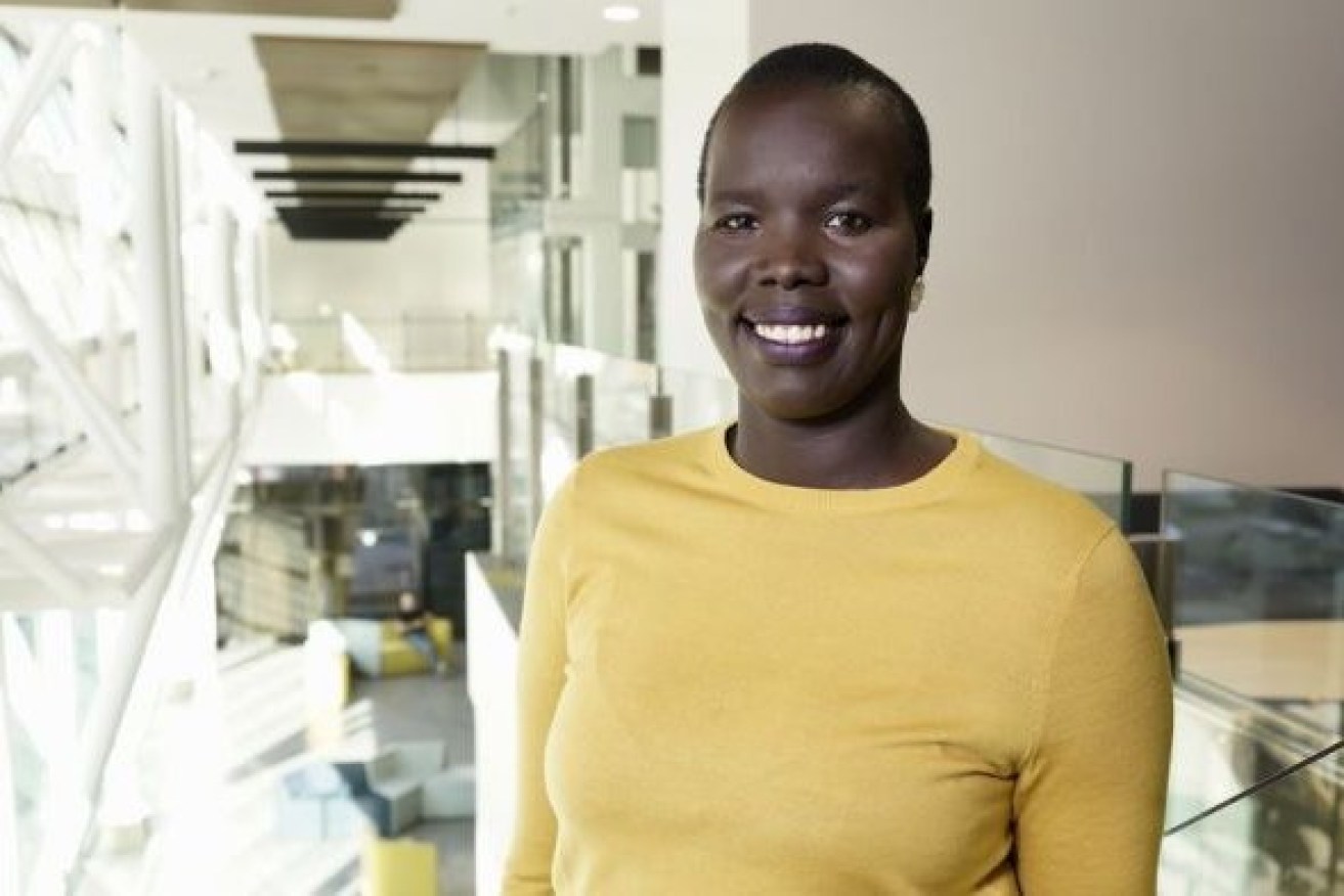 Nyadol Nyuon says she regularly receives racist messages after appearances in the media.