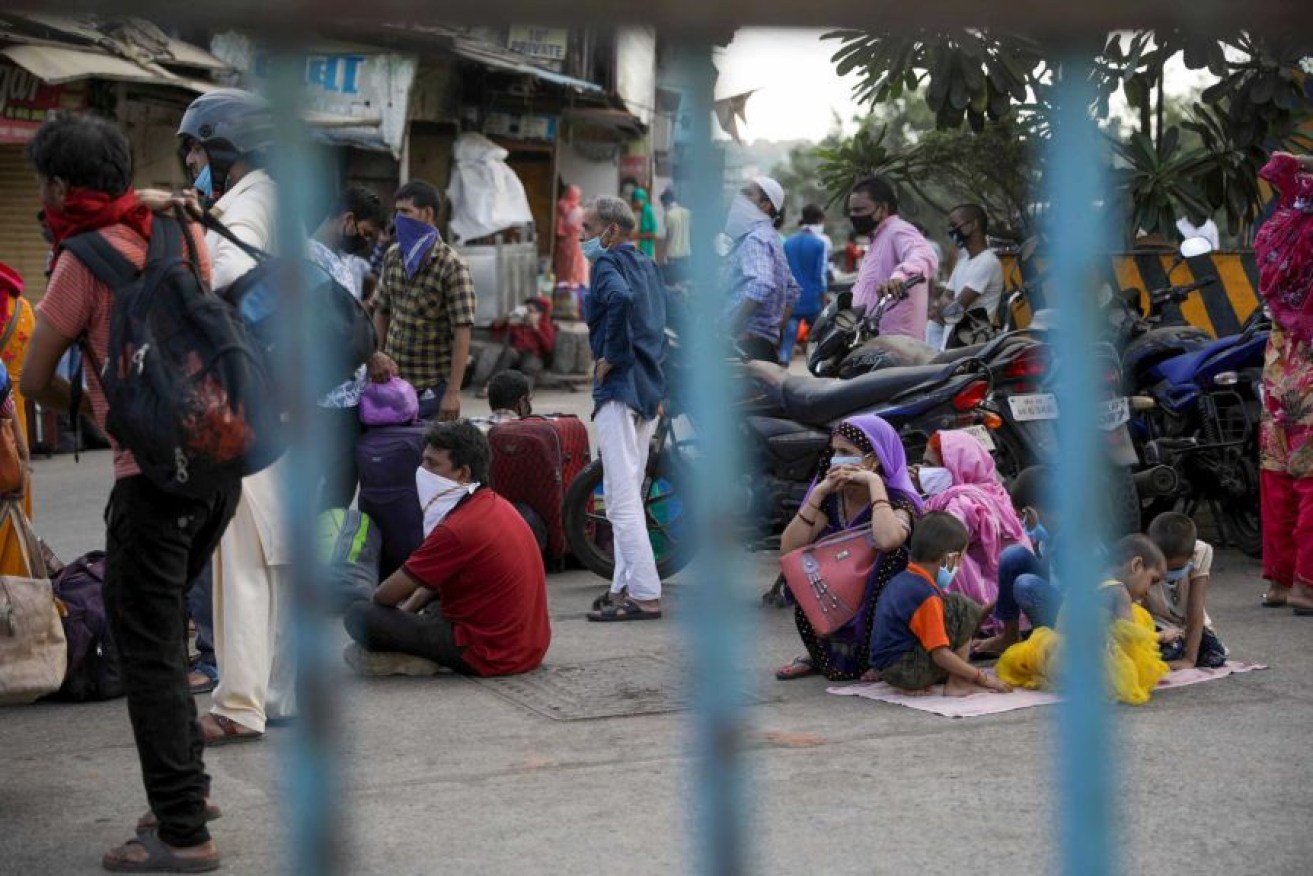 There are fears for people in Mumbai's slums, where overcrowding makes social distancing near impossible.