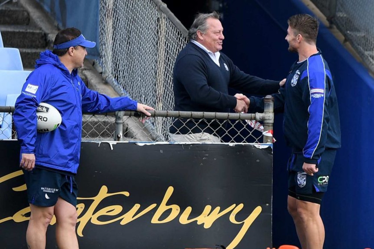 Terry Lamb's visit to Bulldogs training has had severe repercussions.