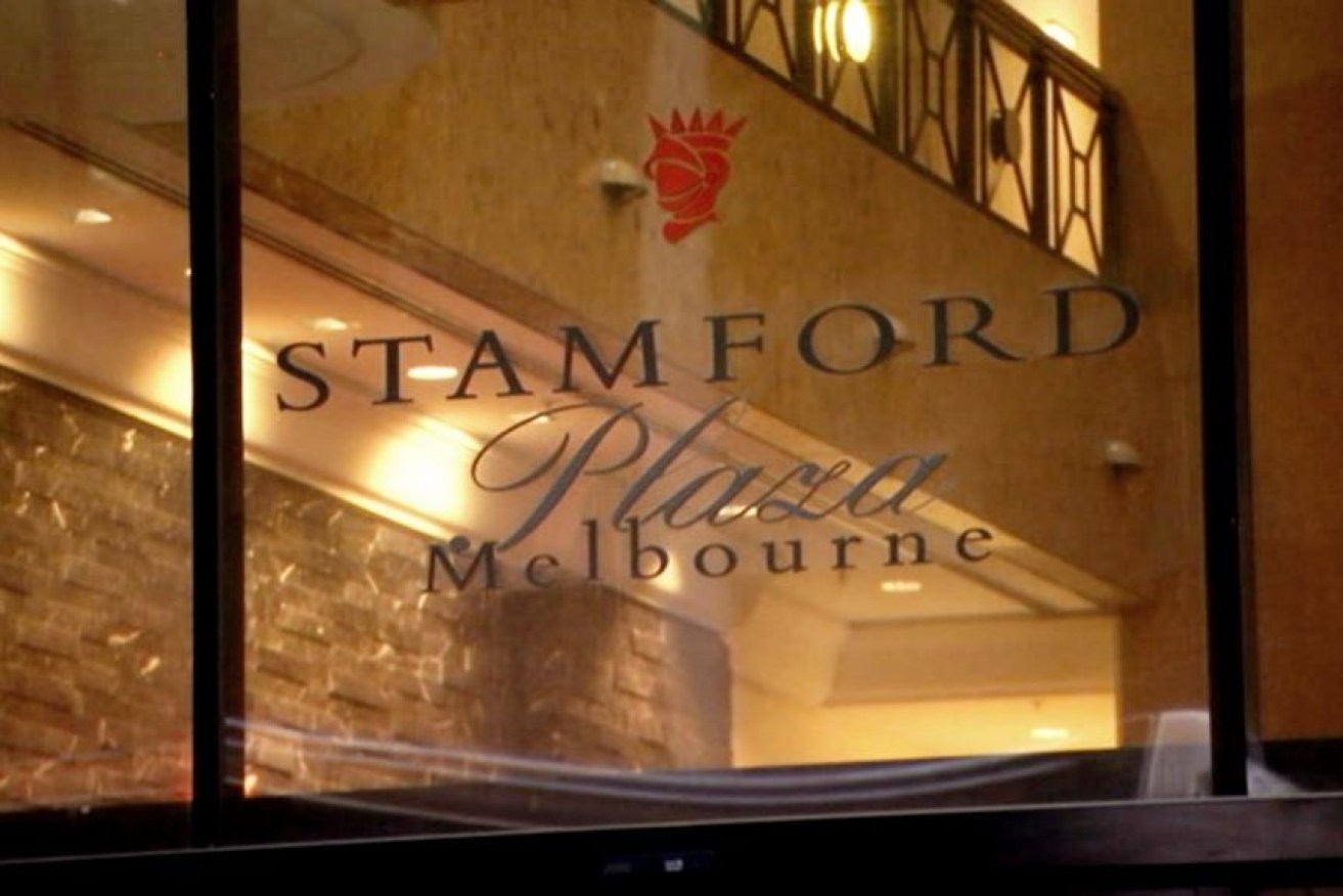 The Stamford Plaza quarantine hotel was the centre of a coronavirus cluster in Melbourne. 