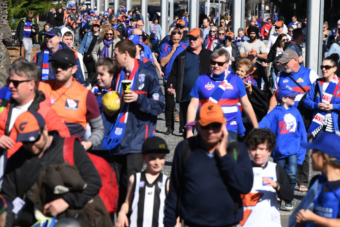 Victorians will remain shut out of footy stadiums in NSW because of the state's rising COVID numbers.
