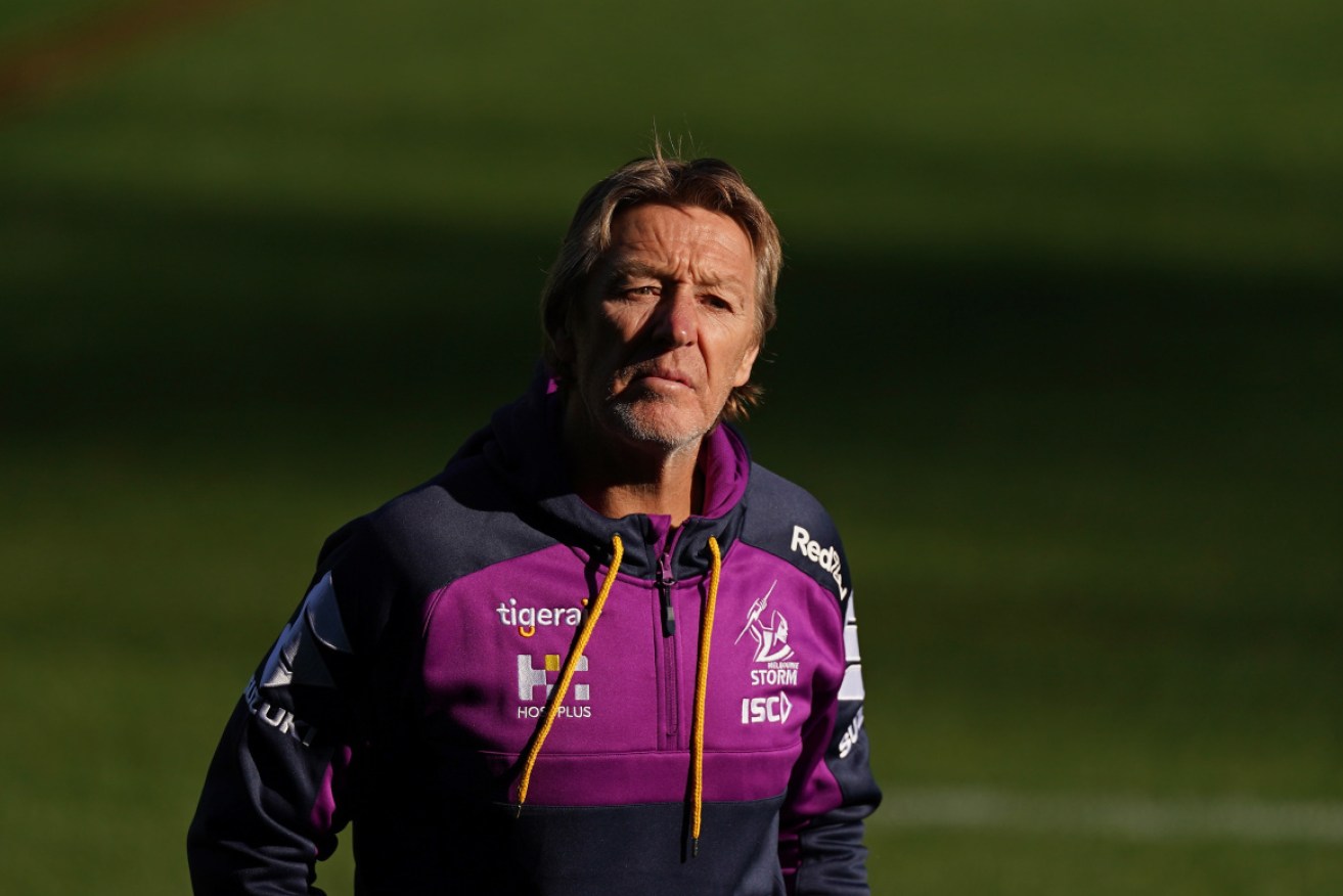 Melbourne Storm coach Craig Bellamy now has to lead his men interstate for a home game. 