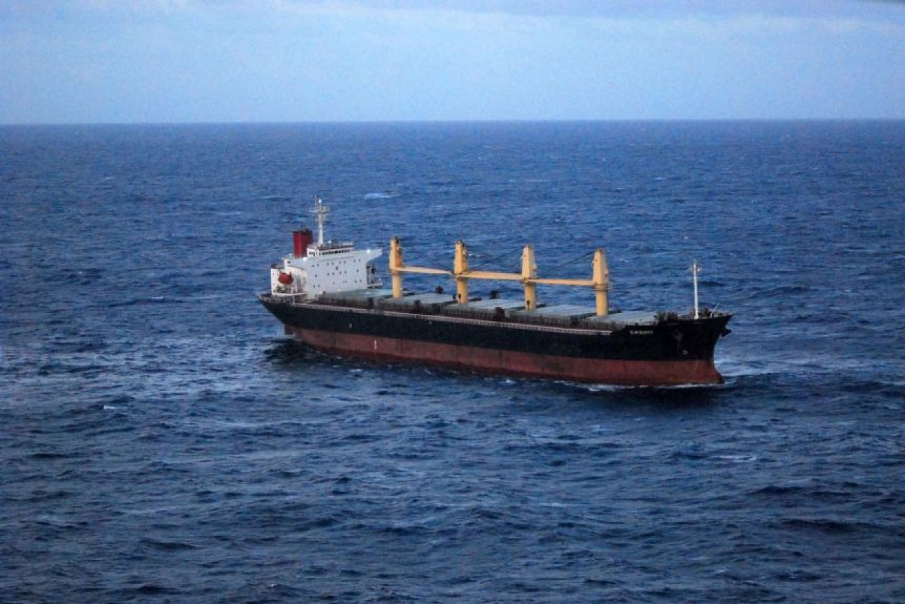 The bulk carrier rescued the man, but he allegedly disappeared while on board.