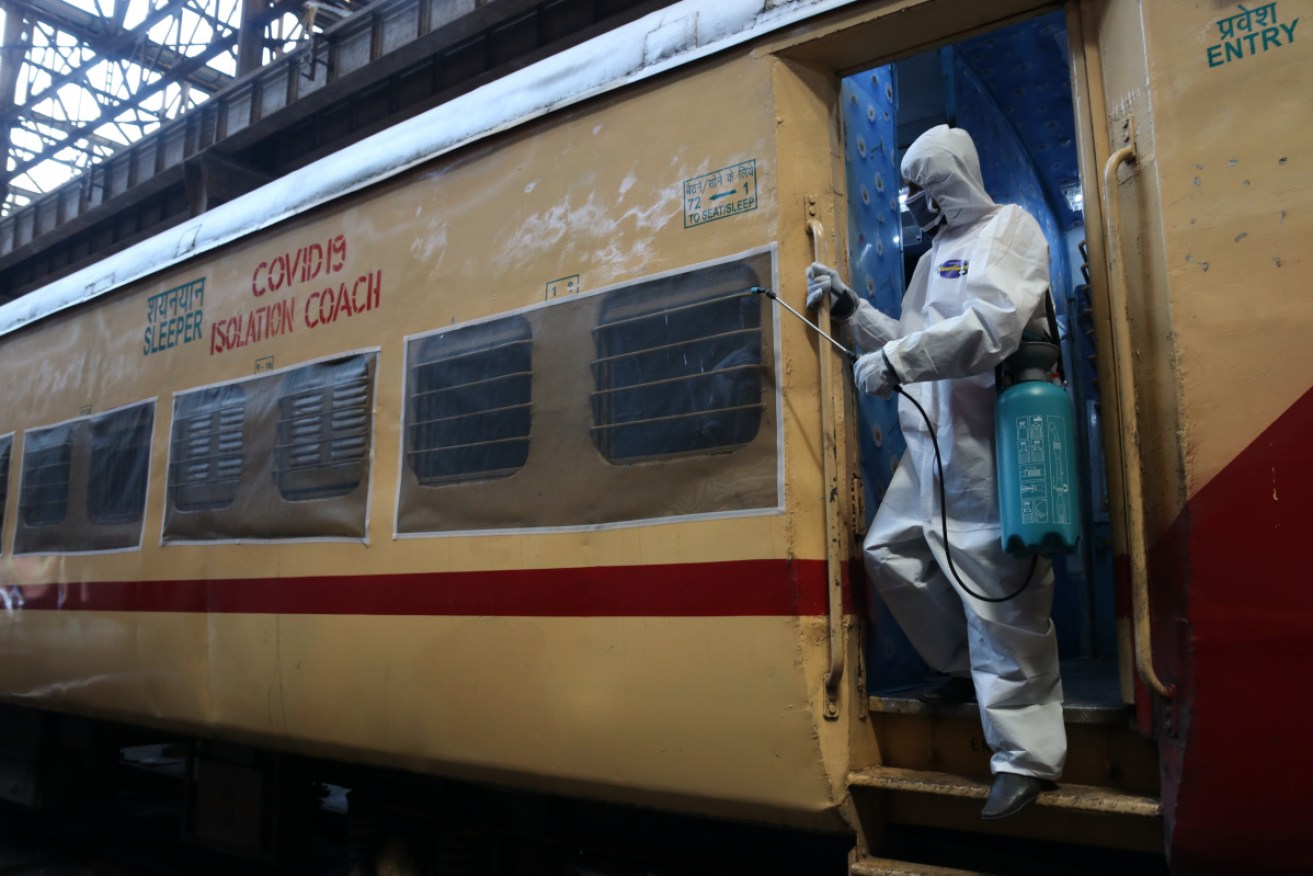 More train carriages are being converted into isolation wards for COVID-19 patients in India.