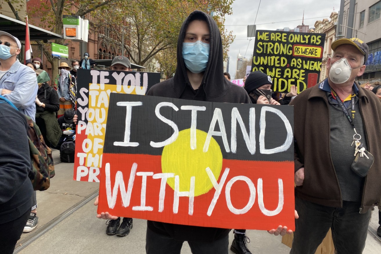 Thousands of Australians have taken to the streets to call for an end to racism and police brutality. 