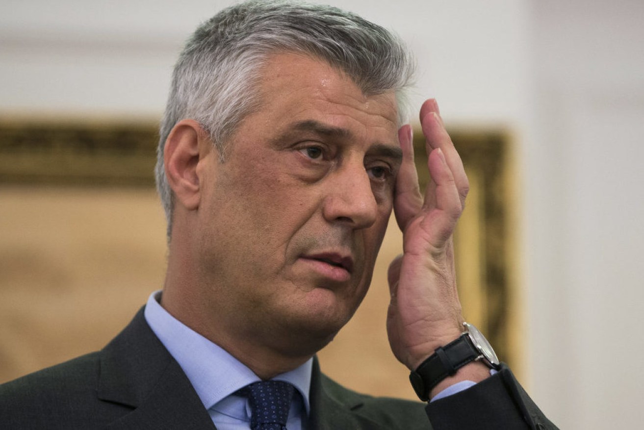 Kosovo president Hashim Thaci has been accused of war crimes including murder.
