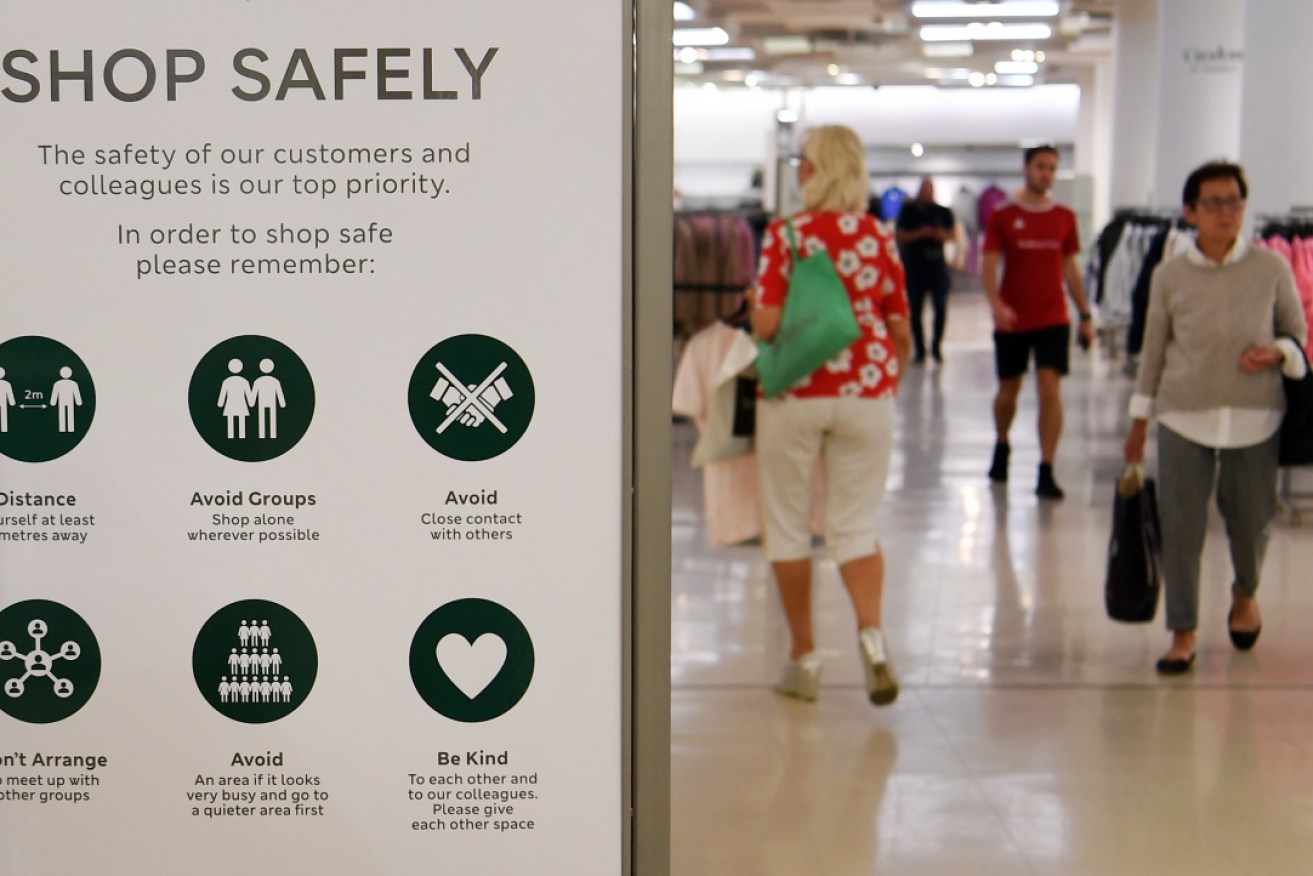 Customers return to non-essential stores that have begun to reopen their doors across the UK.