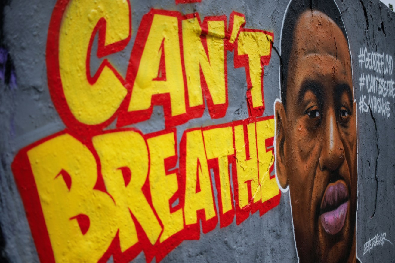 The last words of George Floyd, 'I can't breathe', is also a slogan associated with the anti-racism movement. 