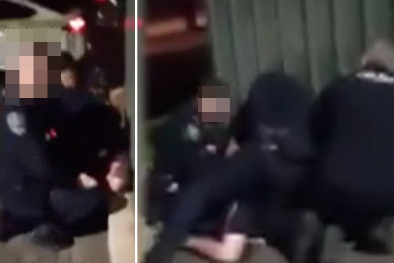 Footage of the incident was posted on social media.