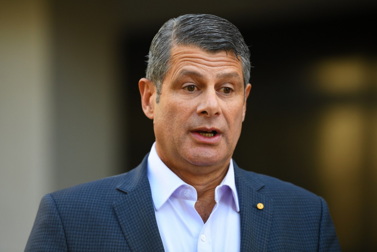 Former Victorian premier Steve Bracks speaks in Melbourne on Wednesday about his role as an ALP administrator. 