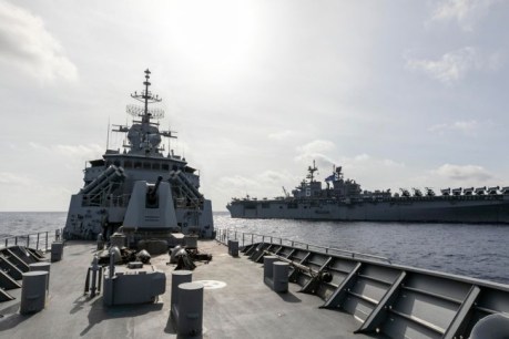Australian ships confronted by Chinese navy in South China Sea