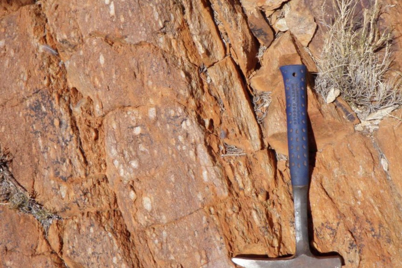 Spot them: The protected zircon crystals at Erawondoo Hill. 