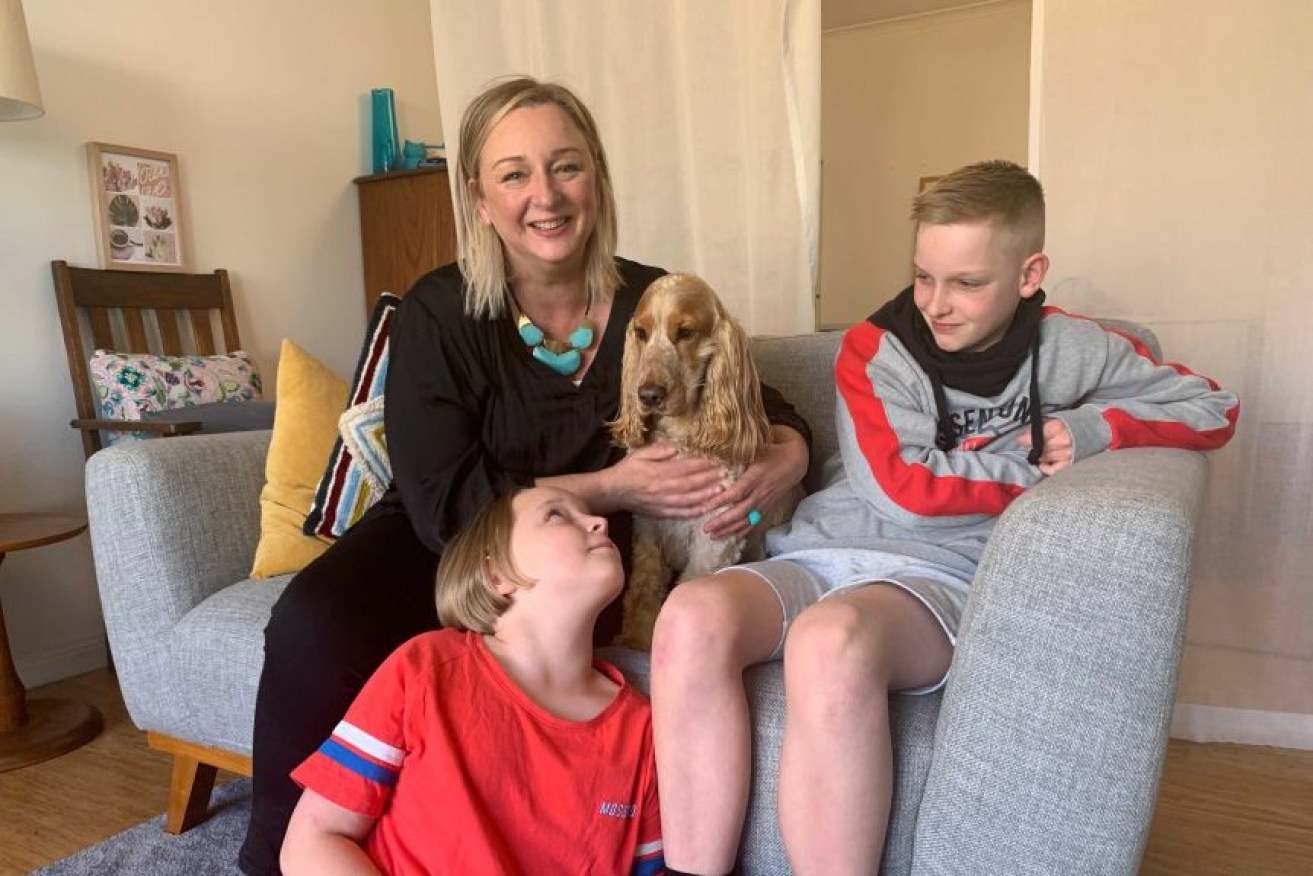 Keilor Lodge resident Jodi Gordon and her family are back under stay-at-home orders.