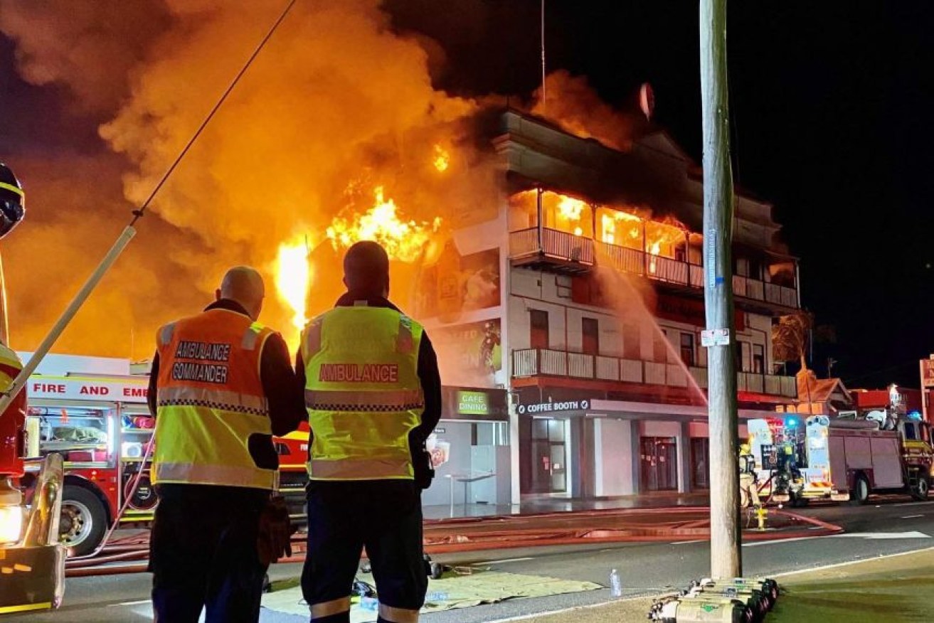 The Federal Backpackers Hostel in Bundaberg was destroyed.