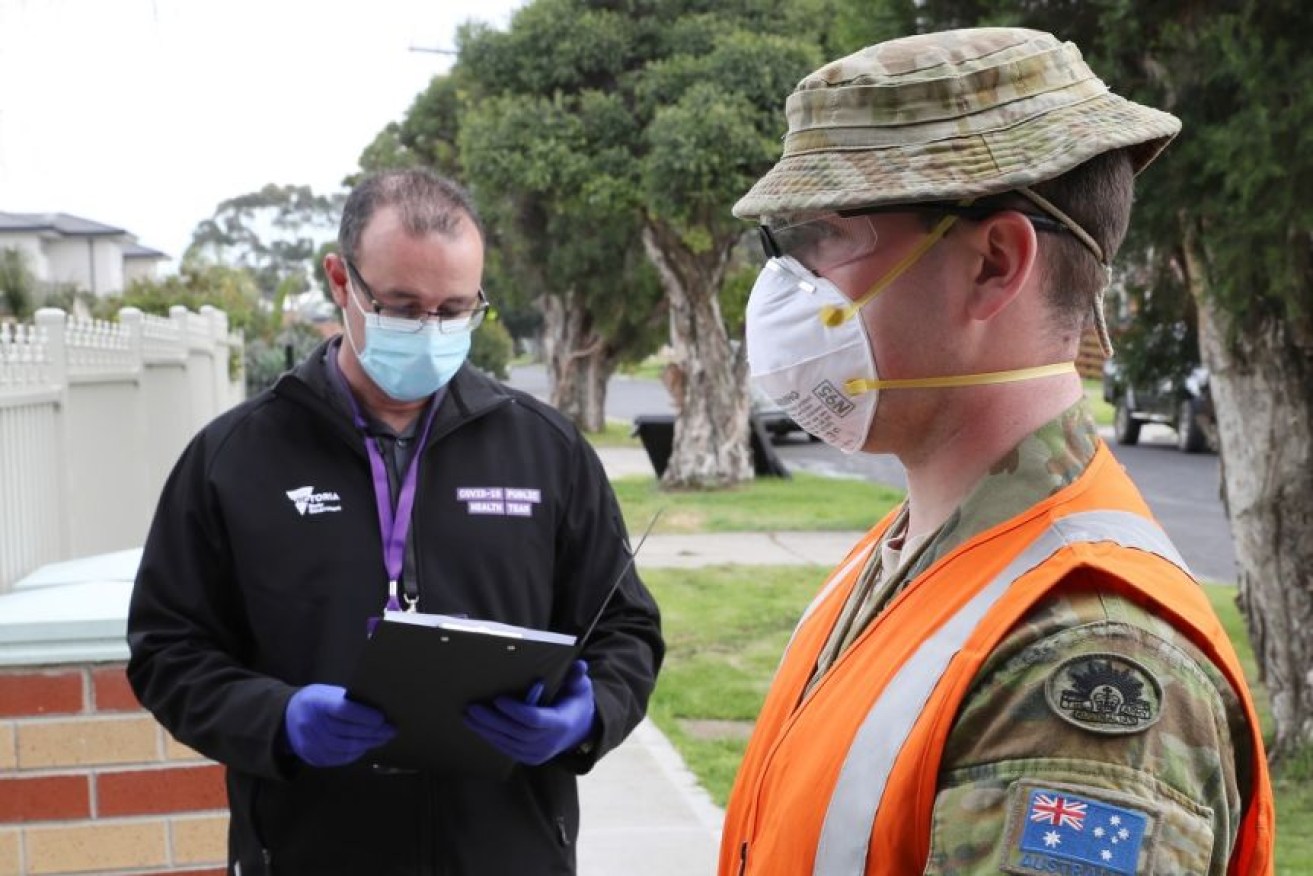 One in four people who were told to isolate after testing postive to COVID-19 in Victoria weren't home when authorities checked.