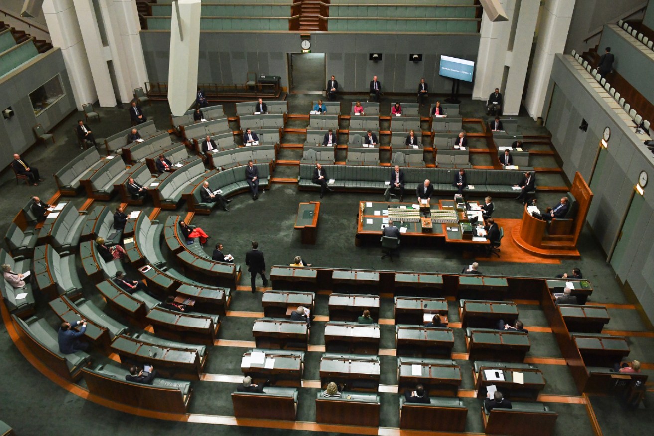 Federal Parliament in Canberra has been held with social distancing since the beginning of the COVID pandemic.