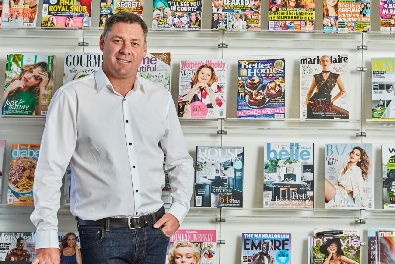 Bauer Australia CEO Brendon Hill in June after announcing the sale of its Australian publishing business to investment firm Mercury Capital. 