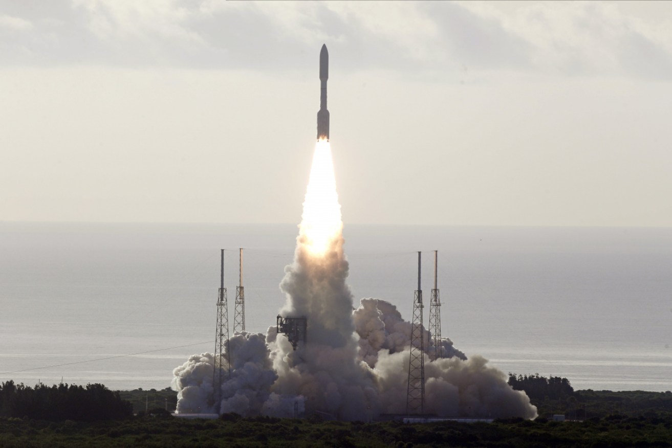 A United Launch Alliance Atlas V rocket lifts off from pad 41 at the Cape Canaveral Air Force Station.
