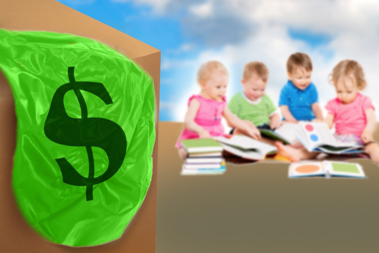 The Greens propose free child care for families earning more than $530,000 a year, according to leaks.