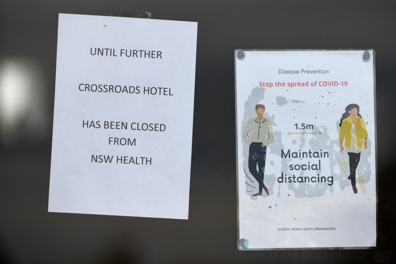 The number of coronavirus cases at Casula's Crossroads Hotel rose to nine on Sunday afternoon. 