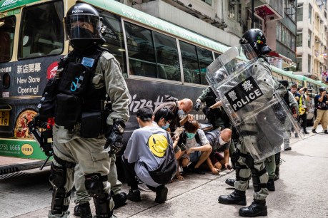 Child among 300 arrested in Hong Kong