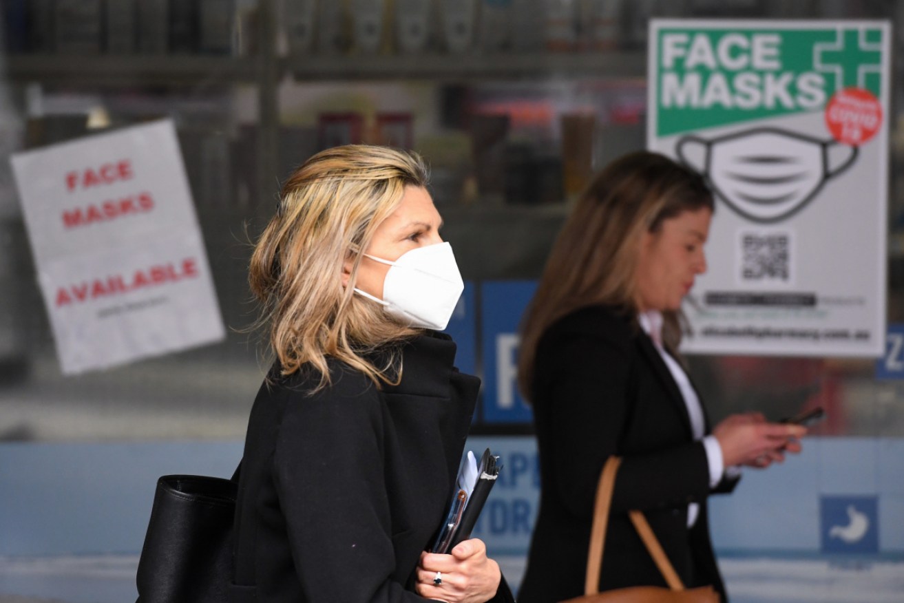 Masks will be compulsory for Melburnians from Thursday. Photo: Getty